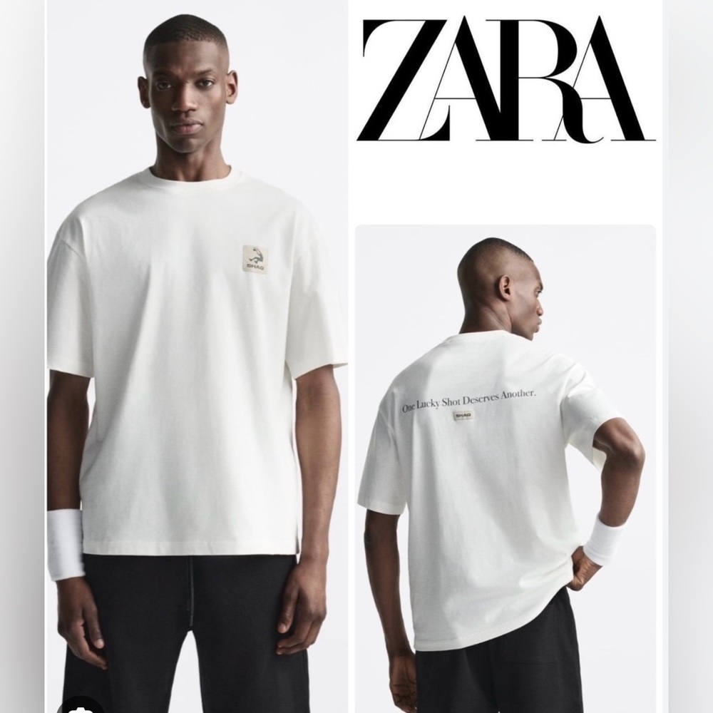 SHAQ™ TEXT T-SHIRT Oyster White
ZARA M